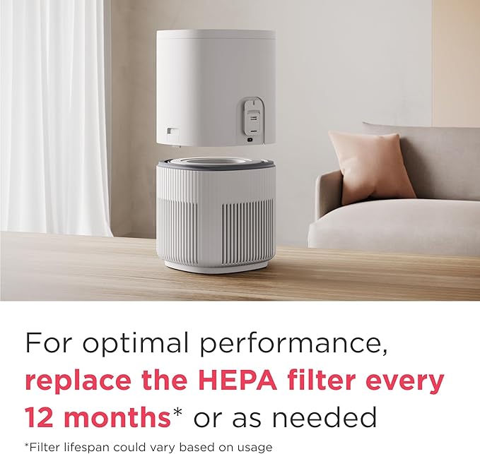 Frigidaire PureA300 HEPA Air Purifier for Small Bedrooms, Covers up to 850 Sq. Ft., 3-Stage Filtration, Energy Star Certification, Air Quality Monitoring, Smart Mode, Ultra Quiet, White-PurrikoPets
