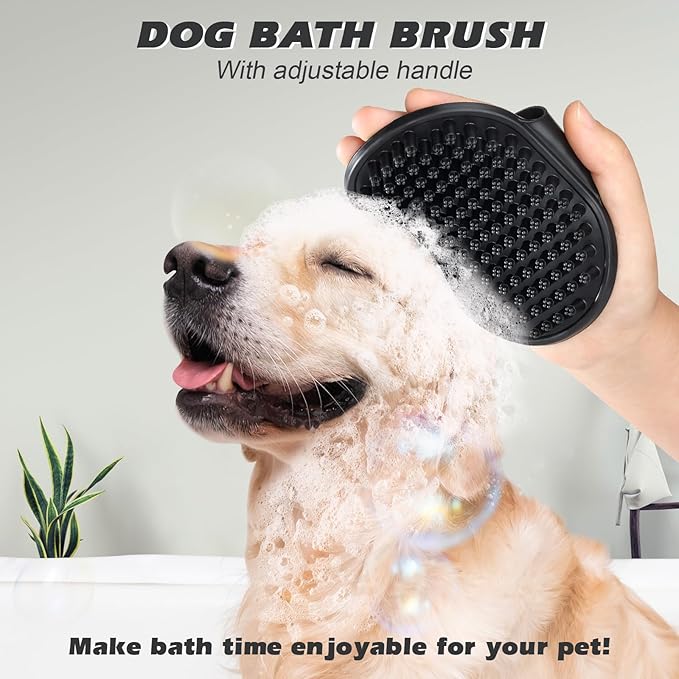 2PCS Pet Grooming Tools - Double-Sided Brush for Shedding and Bathing, Suitable for Short/Long Haired Dogs Cats and Horses, Deshedding Dog Brush, Mane & Tail Combs for Horses - Pet Supplies (White)-PurrikoPets