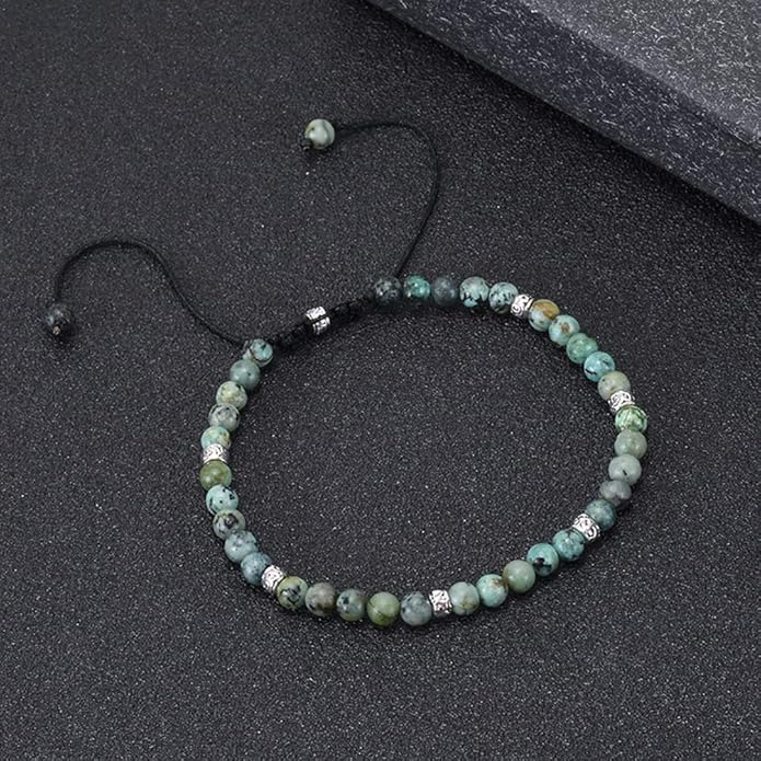 ZOSOJONA Women Handmade Boho Wrap Bracelets Natural Stone Variety Beads Strand Bracelet