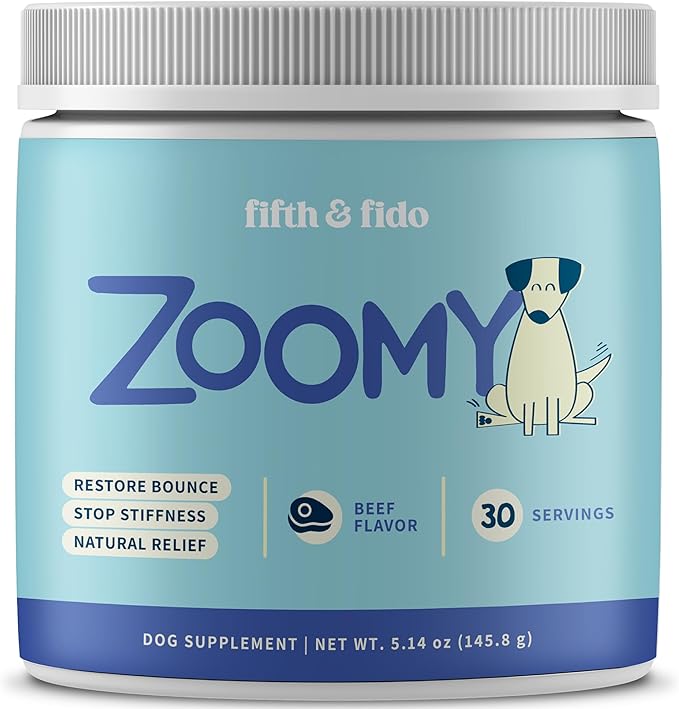 Dog Joint Supplement Powder with Glucosamine, Chondroitin & MSM – Hip & Joint Support for Mobility, Stiffness & Flexibility – Mushroom Blend with Lion’s Mane, Cordyceps & Reishi – Zoomy-PurrikoPets