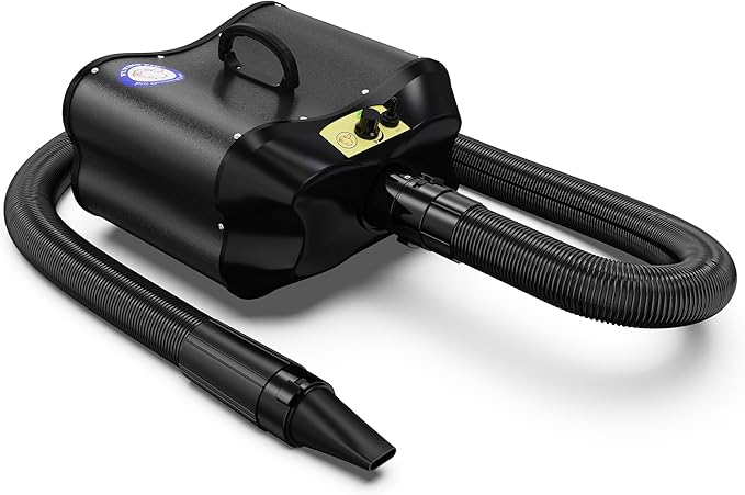 Flying Pig Double Motor High Performance Dog Pet Grooming Dryer (Black)-PurrikoPets