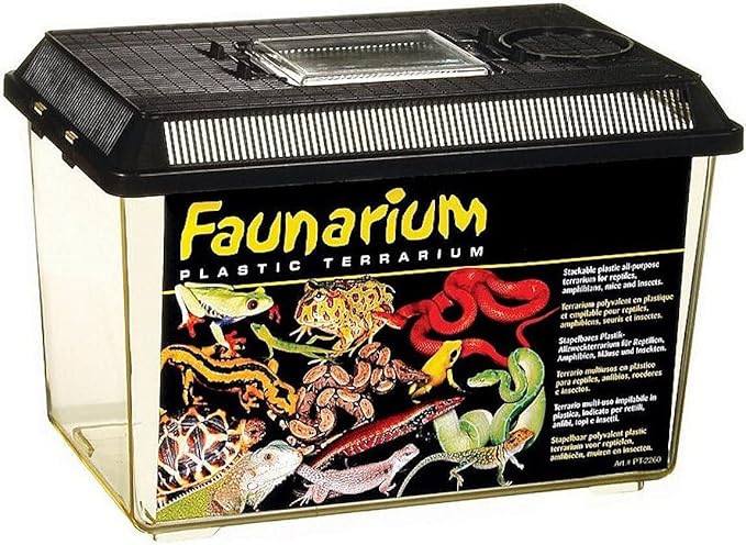 Exo Terra Faunarium, Plastic Reptile Terrarium, Medium, PT2260-PurrikoPets