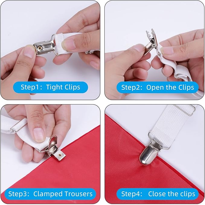 Adjustable Boot Straps Pant Stirrups Clips Boot Clips-PurrikoPets