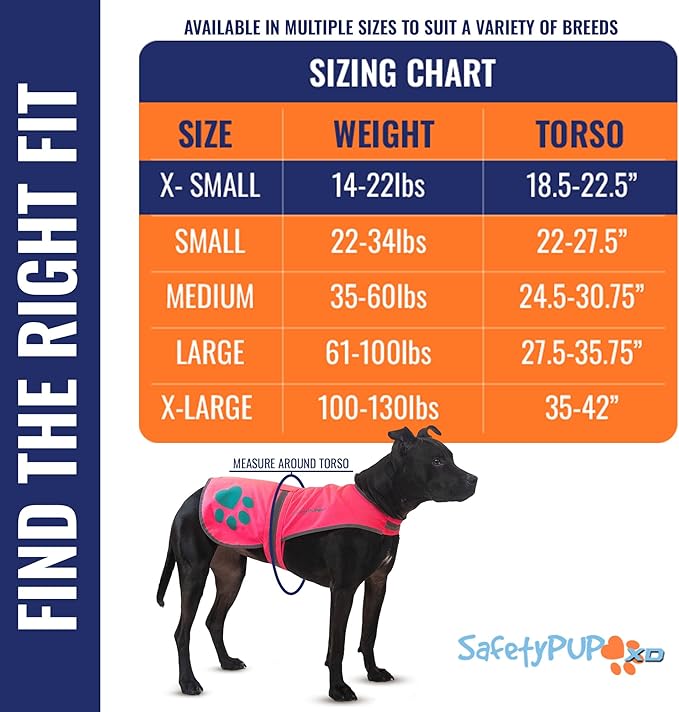 Dog Reflective Vest – Hi-Vis Fluorescent Visibility That Helps to Safeguard Your Pet On/Off Leash in Urban & Rural Areas (Pink, X-Small)-PurrikoPets