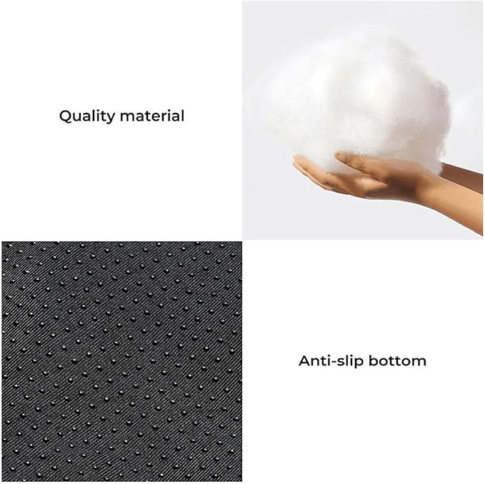 FUNNY FUZZY Pet Fluffy Fuzzy Calming Dog Couch Bed Sofa Protector Washable Pets Mat for Large Medium Small Dogs and Cats (Coffee,37.4 × 33.46 × 6.3 in)-PurrikoPets