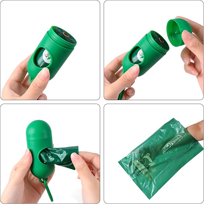 ECO-CLEAN 360 Count Dog Poop Bags with Dispenser, Leak-Proof, Lavender scented-PurrikoPets