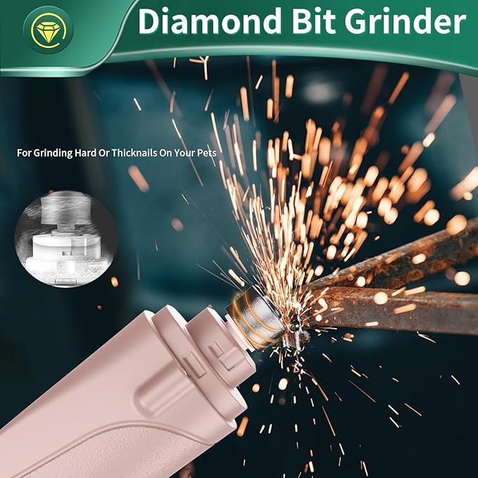 2 in 1 Cat Nail Clippers & Dog Nail Clippers Trimmers for Large Medium Small Dogs Cats Claw Trimmer Quick Sensor and Safety Guard USB Rechargeable with 2 LED Lights Dogs Nail Trimmer-PurrikoPets