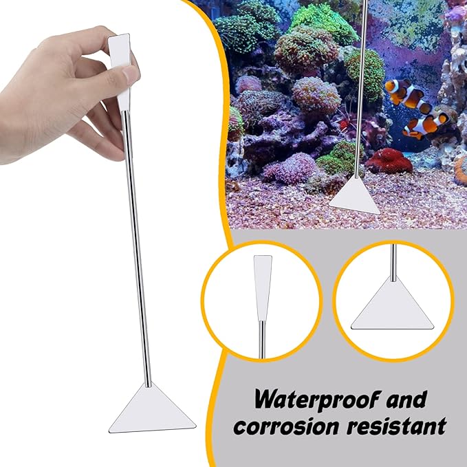 Fish Tank Cleaning Tools, 8 in 1 Aquarium Feeder Tools Kit, Aquarium Plants Cleaner, Stainless Steel Feeding-PurrikoPets