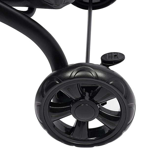 Double Pet Stroller,3.07lbs Dog Cat Carrying Cart,Lightweight Foldable Pet Stroller with 4 Wheels,Blue Portable Compact Pet Travel Cart for Small Dogs and Cats (Blue)-PurrikoPets