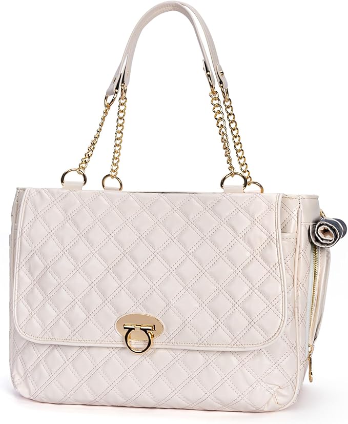 Fashion Pet Carrier Dogs Cat Small Animals Purse Bag, Leather Pet Carriers Dog Puppy Kitten Tote Travel Handbag TSA Airline-Approved-PurrikoPets