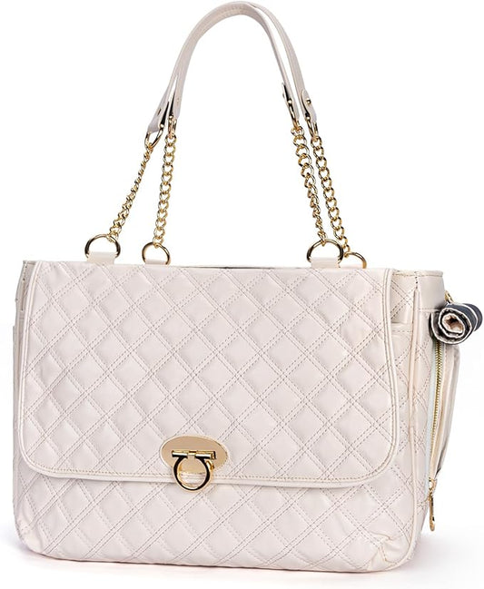 Fashion Pet Carrier Dogs Cat Small Animals Purse Bag, Leather Pet Carriers Dog Puppy Kitten Tote Travel Handbag TSA Airline-Approved-PurrikoPets