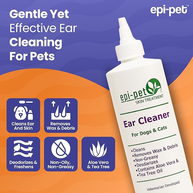 Ear Cleaner for Pets, 16-Ounce (90713)-PurrikoPets