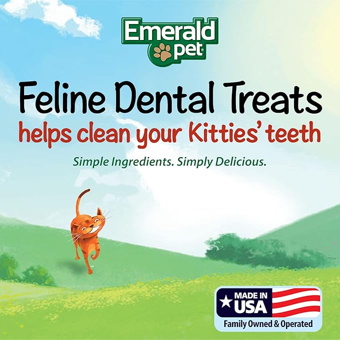 Feline Dental Treats — Tasty and Crunchy Cat Dental Treats Grain Free — Natural Dental Treats to Clean Cat Teeth, Freshen Cat Breath, and Reduce Plaque and Tartar Buildup — Catnip Treats, 11 oz-PurrikoPets