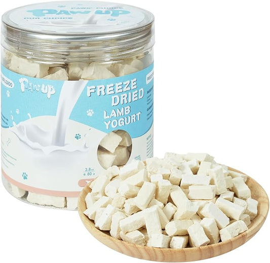Freeze Dried Sheep Milk Yogurt Flavor, Gentle Sheep Milk Dog Treats for Sensitive Stomachs Puppies, 2.8 oz-PurrikoPets