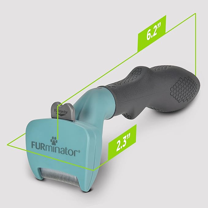 FURminator® deShedding Tool For Small Cats, Short Hair, Removes Loose Hair From Shedding-PurrikoPets