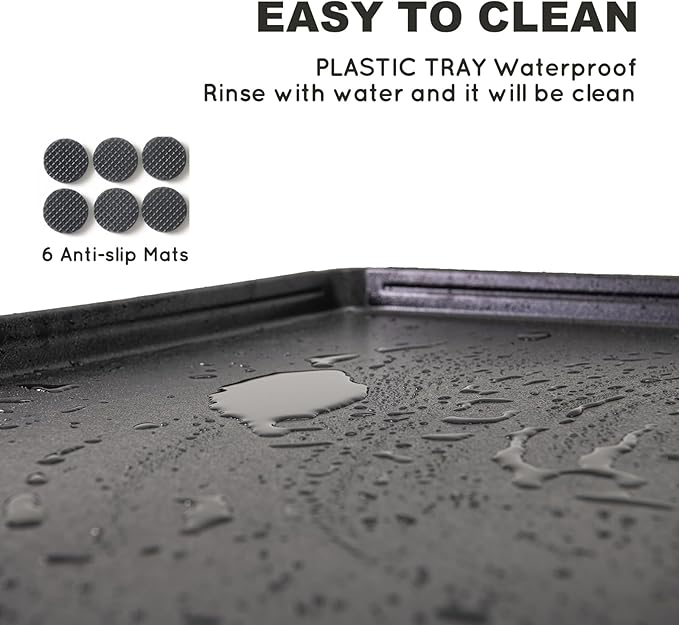 Dog Grass Pad with Tray Small 23" x 16", Ultra-Absorbent Artificial Grass Pad for Dogs Potty(No Grate)Grass Hemmed Edge for Indoor Potty Training Reusable Puppy Pads Dog Litter Box Balcony-PurrikoPets