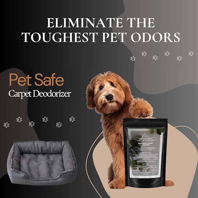 Fresh Linen Breeze Carpet Freshener Powder: Powerful Odor Eliminator for Home, Upholstery Deodorizer, Carpet Deodorizer, Pet Urine, Cat Litter Box - Fresh Linen Breeze Fragrance-PurrikoPets