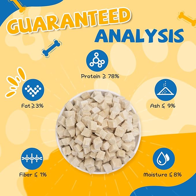 gazeupon Freeze Dried Chicken Treats for Dogs & Cats, Single Ingredient Natural and Healthy Training Treats & Food Topper, High Protein Dog Snacks,10.58 oz-PurrikoPets