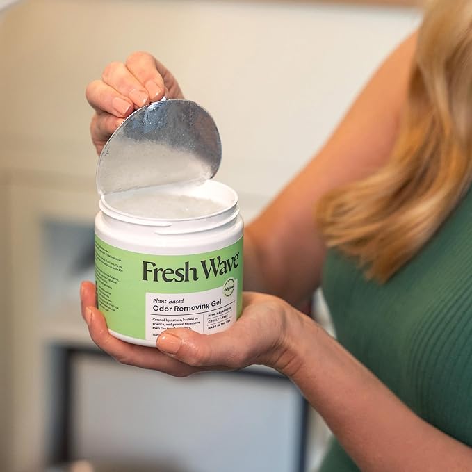 Fresh Wave Odor Removing Gel, 15 oz. & 7 oz. - Odor Absorbers for Home, Safer Odor Relief, Natural Plant-Based Odor Eliminator, Every 15 oz. lasts 30-60 Days, For Cooking, Trash & Pets-PurrikoPets