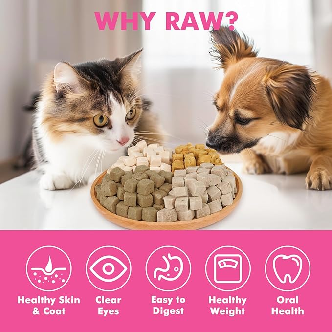 Freeze Dried Cats & Dogs Raw Treats, All Natural Single Ingredient Chicken Breast, High Protein Healthy Pet Training Treats or Food Topper, 11.3 oz-PurrikoPets
