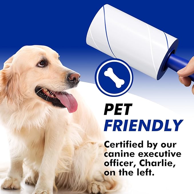 1200 Sheets Lint Roller with 6 Upgraded Handles (6 Rollers + 6 Refill), Mage Value Set Sticky Lint Rollers for Pet Hair, Portable Pet Hair Remover for Clothes, Furniture, Carpet, Dog and Cat-PurrikoPets