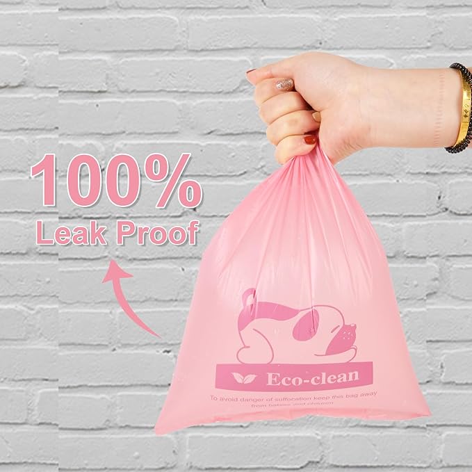 ECO-CLEAN 360 Count Dog Poop Bags with Dispenser, Leak-Proof, Cherry Blossom scented-PurrikoPets