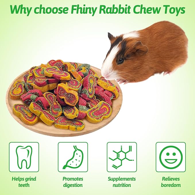 Fhiny Rabbit Chew Toys Mixed Forage Beetroot Carrot and Pumpkin Bunny Treats for Hamsters Guinea Pigs Chinchillas and Other Small Rodents Teeth Grinding (0.57lb/260g)-PurrikoPets