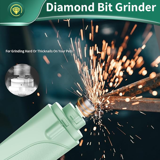 2 in 1 Dog Nail Clippers & Cat Nail Clippers Trimmers for Large Medium Small Dogs Cats Claw Trimmer Quick Sensor and Safety Guard USB Rechargeable with 2 LED Lights Dogs Nail Trimmer-PurrikoPets