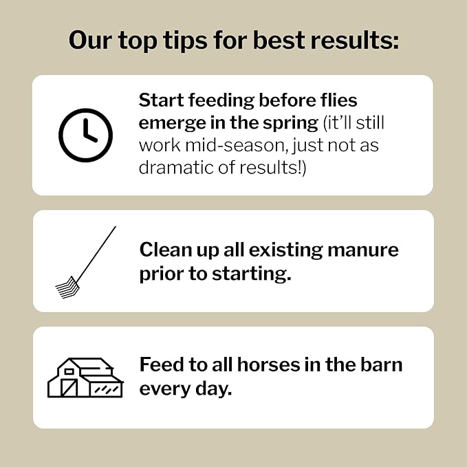 Formula 707 MultiFly Feed-Thru Fly Control Pellets for Horses - Palatable & Safe Fly Population Reduction (10 lb Bag - 182 Servings)-PurrikoPets