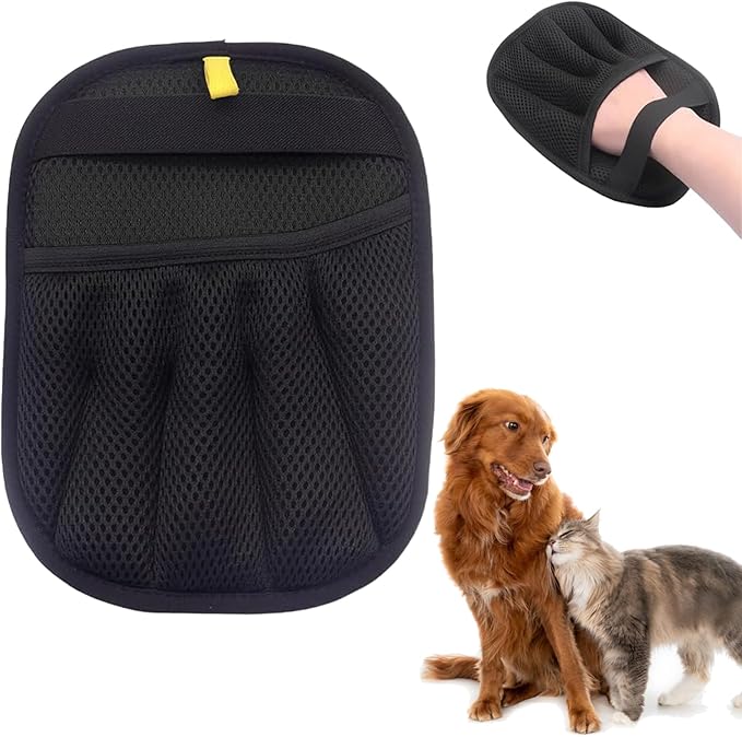 2025 New Upgrade Pet Hair Remover Electrostatic Gloves, Reusable Pet Hair Removal Glove, Cat & Dog Hair Removal Tool for Couch, Furniture, Carpet, Car Seat, Pet Grooming-PurrikoPets