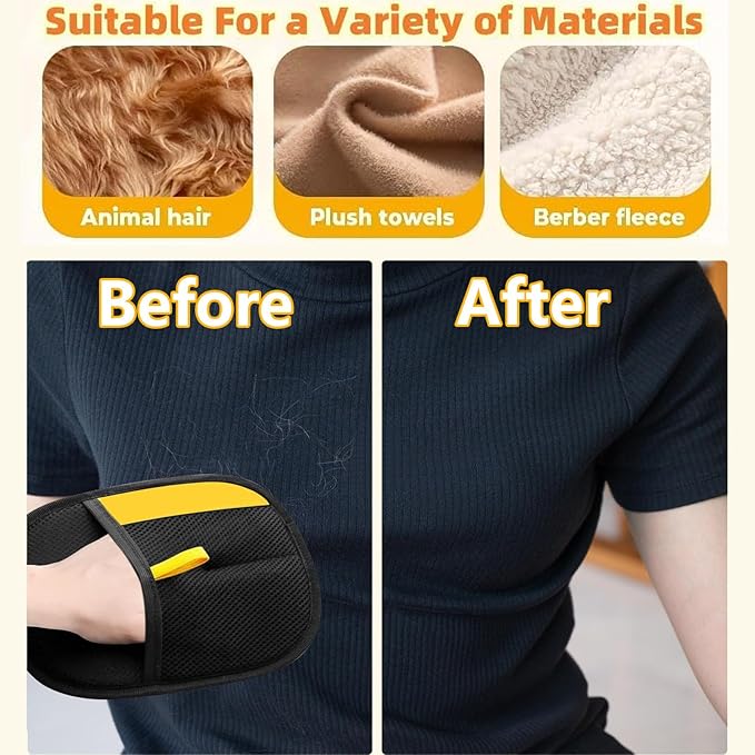 2pcs Pet Hair Removal Glove,Pet Hair Remover Glove for Cats & Dogs,Upgraded Animal Fur Removal Tool, Reusable Cats & Dogs Grooming Gloves for Hair Removal-PurrikoPets