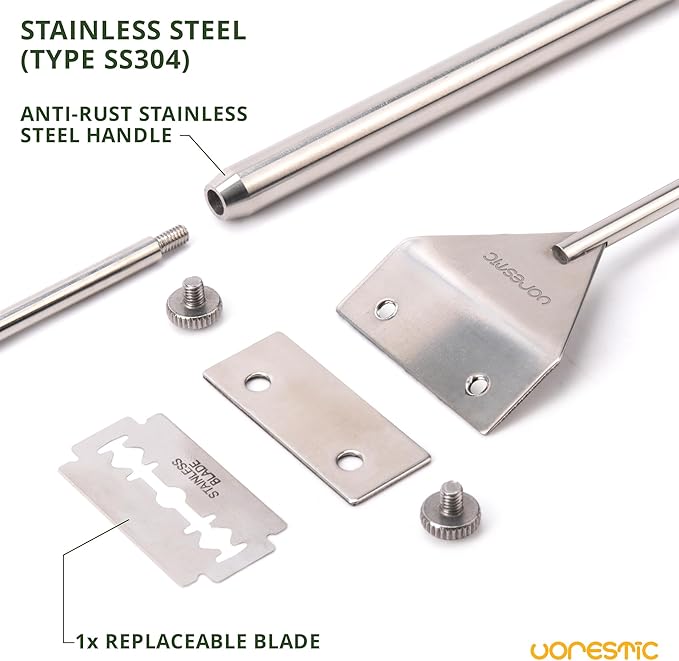 6Pcs Aquascape Tools, Terrarium Tools, Aquarium Kit with Stainless Steel Aquarium Tweezers Extra Long, Aquarium Scissors, Algae Scraper, and Spatula - Aquascaping Tools Set for Maintenance-PurrikoPets