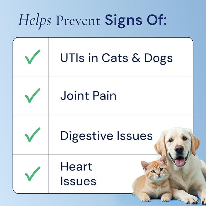 Advanced 15-in-1 Multivitamin for Dogs & Cats - Premium Liquid Supplement with Glucosamine, Vitamin B Complex and Cranberry for Joint, Digestive, Skin, Immune & UTI Support - 2.0 Fl Oz - Made in USA-PurrikoPets