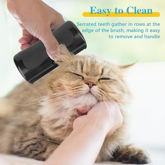 2025 Upgrade Deshedting Dog Brush & Cat Brush - Dog Undercoat Brushs with Comfort Grip, Pet Hair Removal Tool for Shedding - Fits Short Hair Pets (4 Inches)-PurrikoPets