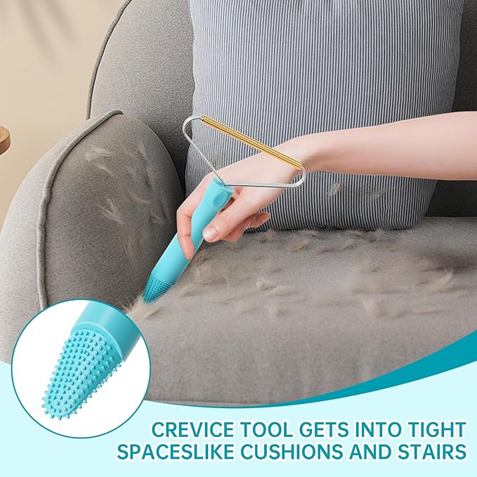 3-Pack Pet Hair Removal Tool,Dog Cat Hair Remover,Lint Shaver Cleaner Pro,Fur Removal Tool,Portable Carpet Scraper,Carpet Rake,Pet Hair Brush for Carpet,Clothes,Car Mats,Couch,Pet Bed,Furniture-PurrikoPets