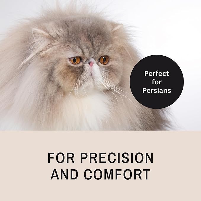 Eye Envy ProPowder Applicator Brush for Dogs and Cats. Use to safely and evenly apply Tear Stain Powder. Small. Washable superfine fiber hair. Long tapered bristles. Ergonomic handle-PurrikoPets