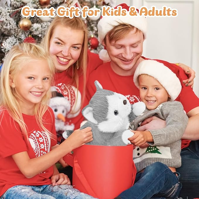 19Inch 3 Pounds Dog Weighted Stuffed Animals, Cute Realistic Puppy Stuffed Animal, Sensory Comfort Plush Throw Pillow Toy, Dog Plush Gift for Adults Kids Youth-PurrikoPets