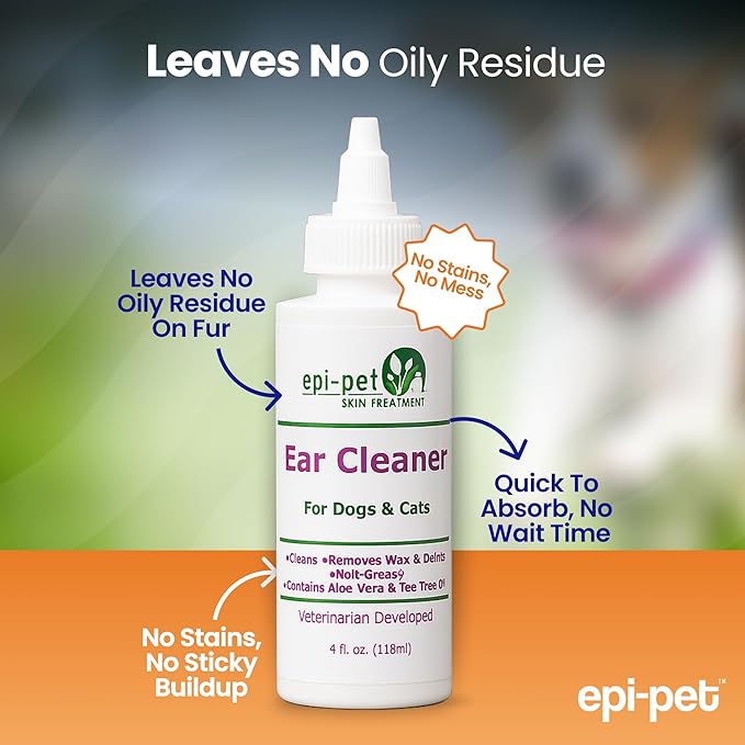Ear Cleaner for Pets, 4-Ounce (90712)-PurrikoPets