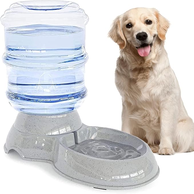 Dog Water Bowl Dispenser,3 Gallon/ 11L Pet Water Dispenser Station for Large Dogs and Cats,Gravity Automatic Feeder,Large Size Dog Drinking Fountain-PurrikoPets
