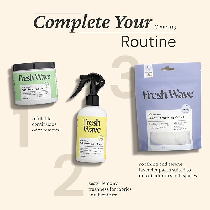 Fresh Wave Odor Removing Gel, 15 oz. - Odor Absorbers for Home, Safer Odor Relief, Natural Plant-Based Odor Eliminator, Every 15 oz. lasts 30-60 Days, For Cooking, Trash & Pets-PurrikoPets