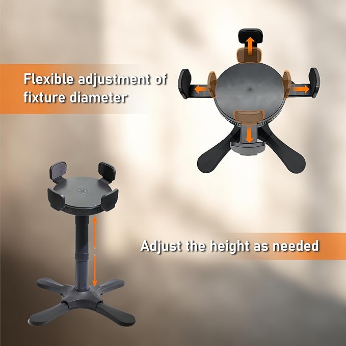 Adjustable Elevated Dog Bowl Stand with Non-Slip Base - 3 Height & Tilt Settings, Fits 14-24.5cm Bowls, Raised Stainless Steel Dish for Large Breed, Medium & Small Dogs, Cats-PurrikoPets