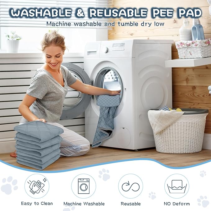 3 Packs Washable Guinea Pig Cage Liners, Waterproof Guinea Pig Pee Pads Reusable Absorbent Bedding Anti Slip Mats for Small Animals Bunny Rabbit Hamster (47 x 24in)-PurrikoPets