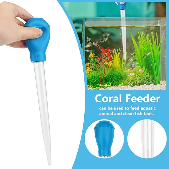 Fish Tank Cleaning Tools, 6 pcs Aquarium Cleaning Tools, Feeder Tools Kit, Aquarium Plants Cleaner, Algae Scraper for Glass Aquariums-PurrikoPets