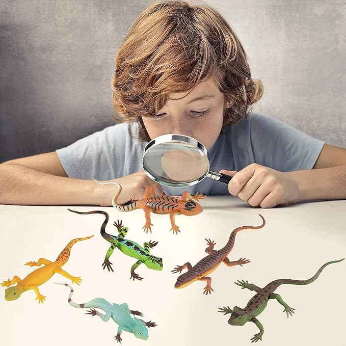 12PCS Mini Lizard Figurines Set – Small Realistic Reptile Toys, Soft Plastic Animal Models for Kids Learning, Party Favors, Diorama Decorations, and Collectors-PurrikoPets