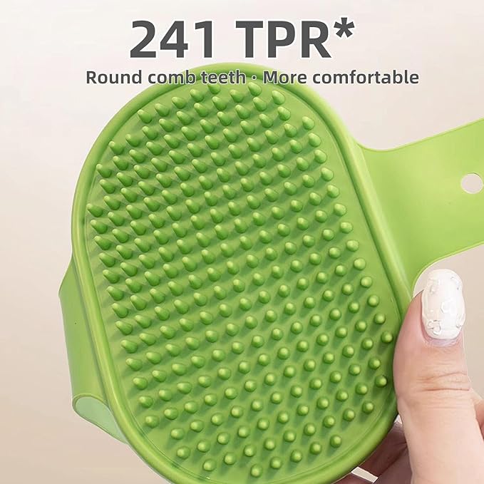 4-Pack Silicone Cat Brush Set, Pet Scratcher and Massager – Adjustable Pet Deshedding Brush, Bath Brush for Cats and Dogs, Suitable for Furniture Legs & Corners (4PCS (2 Yellow + 2 Green))-PurrikoPets