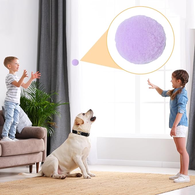 30 Pcs Soft Plush Cat Ball,Cat Toy Balls,Bulk Cats Toys,Puff Balls,Fuzzy Colorful Cats Ball for Pet Playing Exercising-PurrikoPets