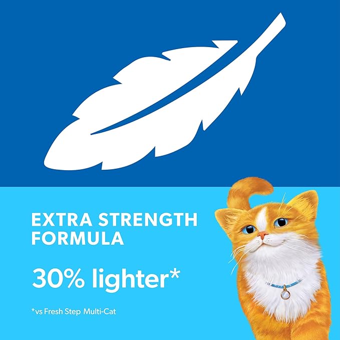 Fresh Step Light Weight Advanced Extreme Cat Litter with Febreze Freshness, Extra Strength Formula Clumping Litter, 25 lbs. (2 x 12.5 lb. Box)-PurrikoPets