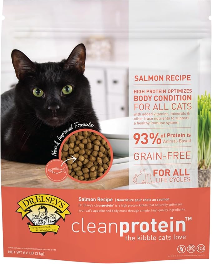 Dr. Elsey's Cleanprotein Salmon Formula Dry Cat Food, 6.6 Lb-PurrikoPets
