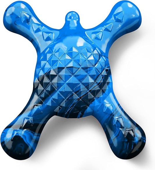 Dog Toys for Small Dogs, Nylon Indestructible Dog Toy for Small Dogs, Hedgehog Puppy Chew Toys with Bacon Flavor,Long Lasting, Puppy Teething Toys, Blue-PurrikoPets