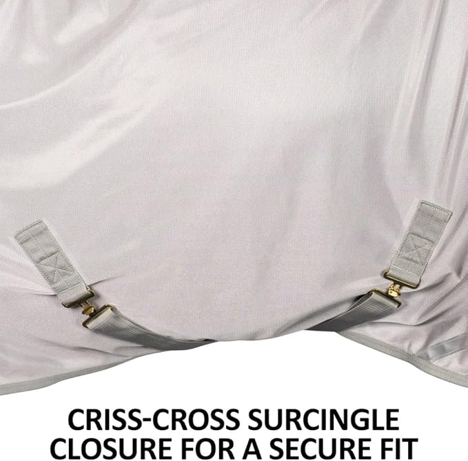 Dura-Tech RipGuard Adjusta-Fit Horse Fly Sheets | Self-Repairing Durability | Enhanced UV & Insect Protection | Ideal for All Horse Breeds-PurrikoPets
